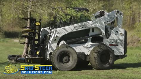 how to cut a ditch with a skid steer|youtube skid steer loader.